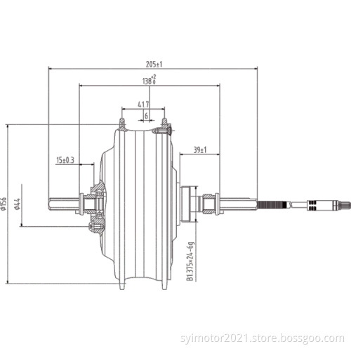DGW22C/DGW22S-Rear Drive Motor-MTB